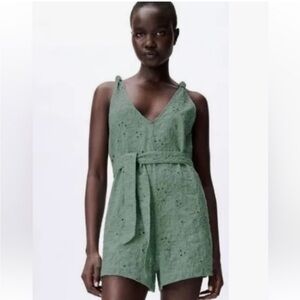 Zara Green Lace Chemise